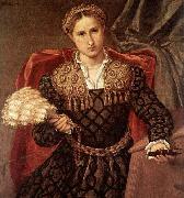 Lorenzo Lotto Portrait of Laura da Pola oil painting artist